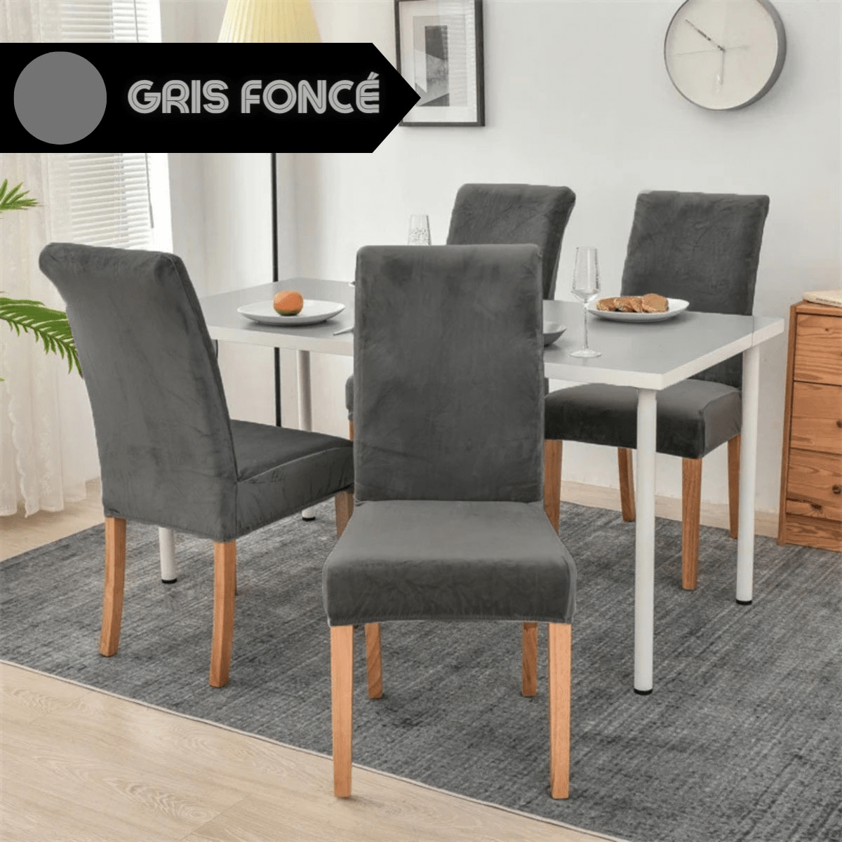 Housse de Chaise Velours